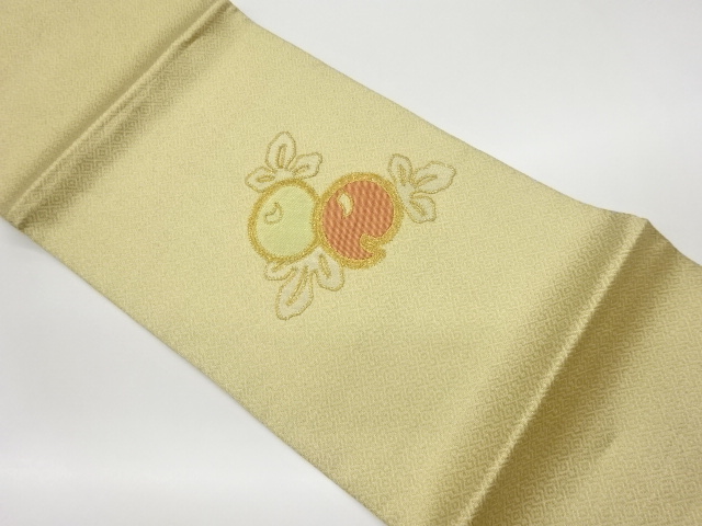 リサイクル　万寿菊模様織出し名古屋帯